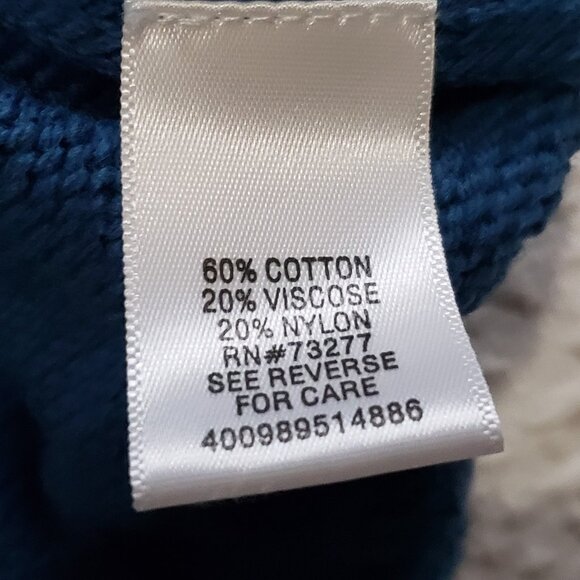 Croft & Barrow Men's Blue Crewneck Long Sleeve Sweater Medium NWT - Picture 5 of 8